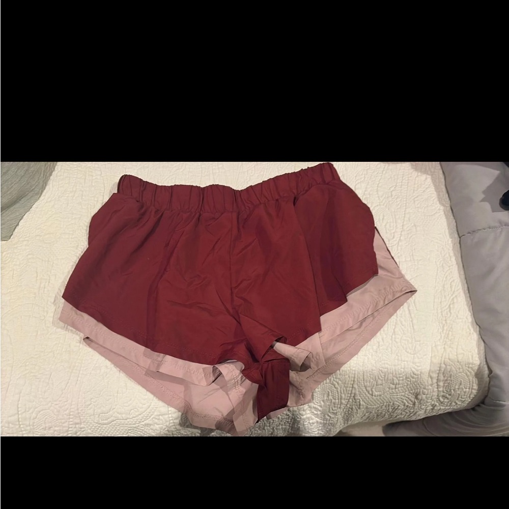 Free People Double Time Layered Shorts